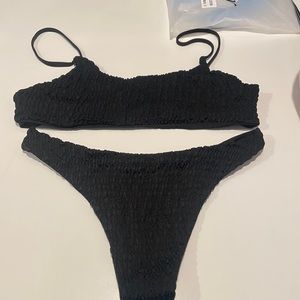 zaful ribbed bikini
